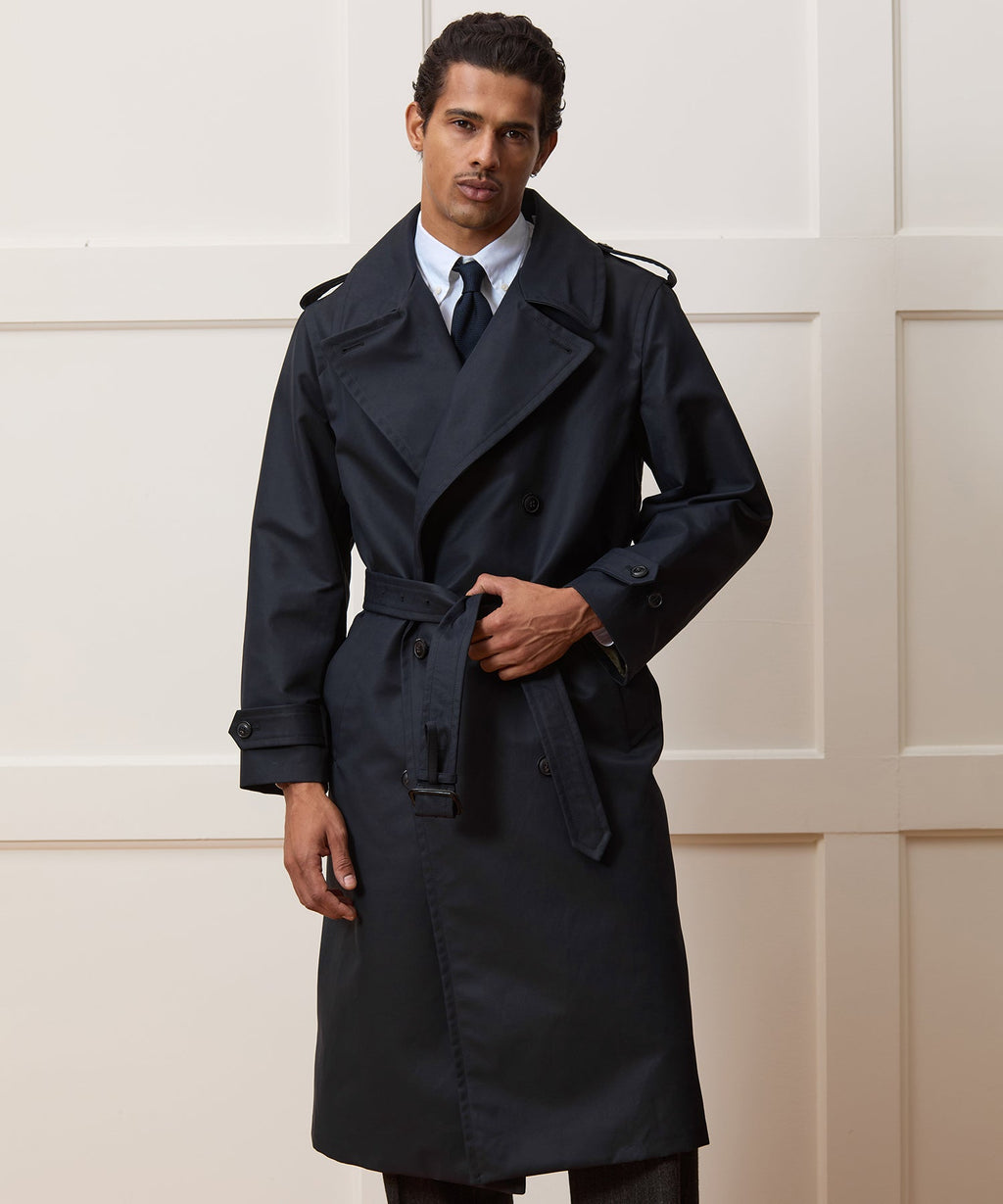 Italian Double-Breasted Trench Coat