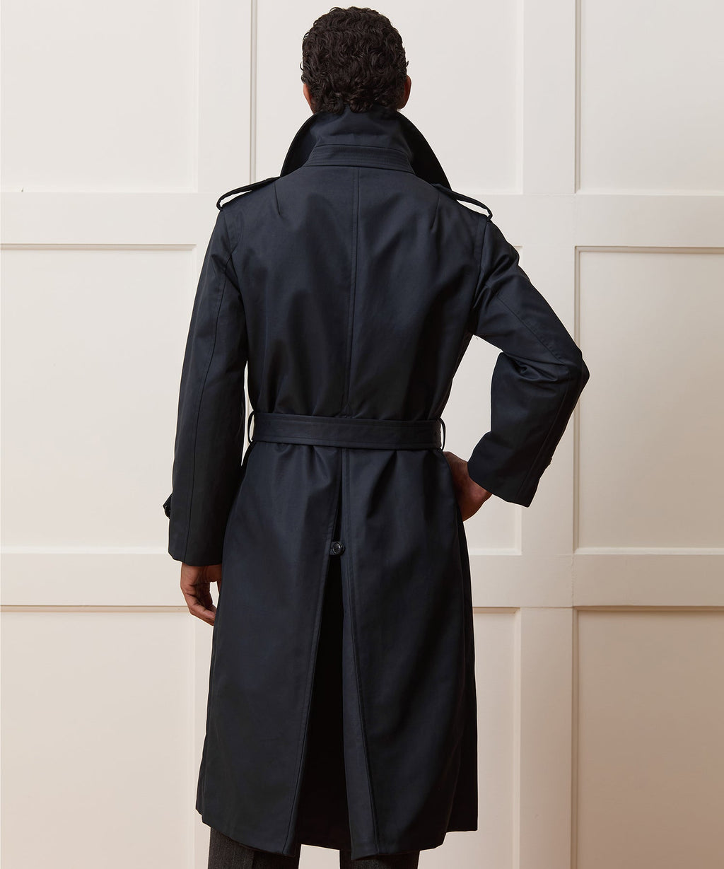 Italian Double-Breasted Trench Coat