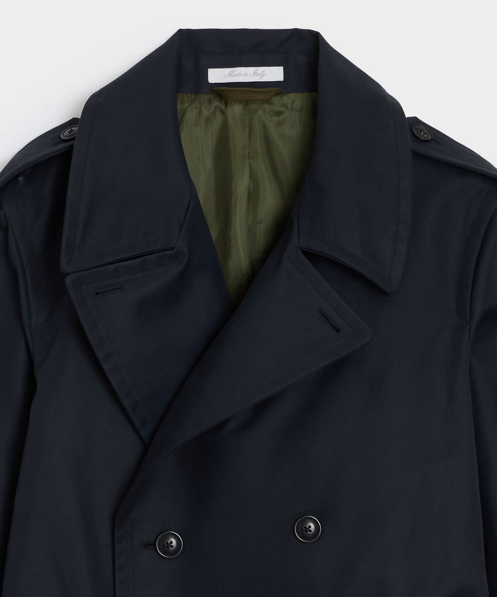 Italian Double-Breasted Trench Coat