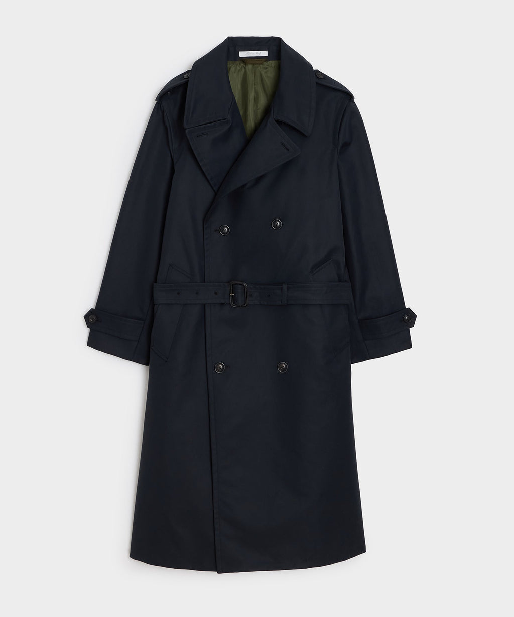 Italian Double-Breasted Trench Coat
