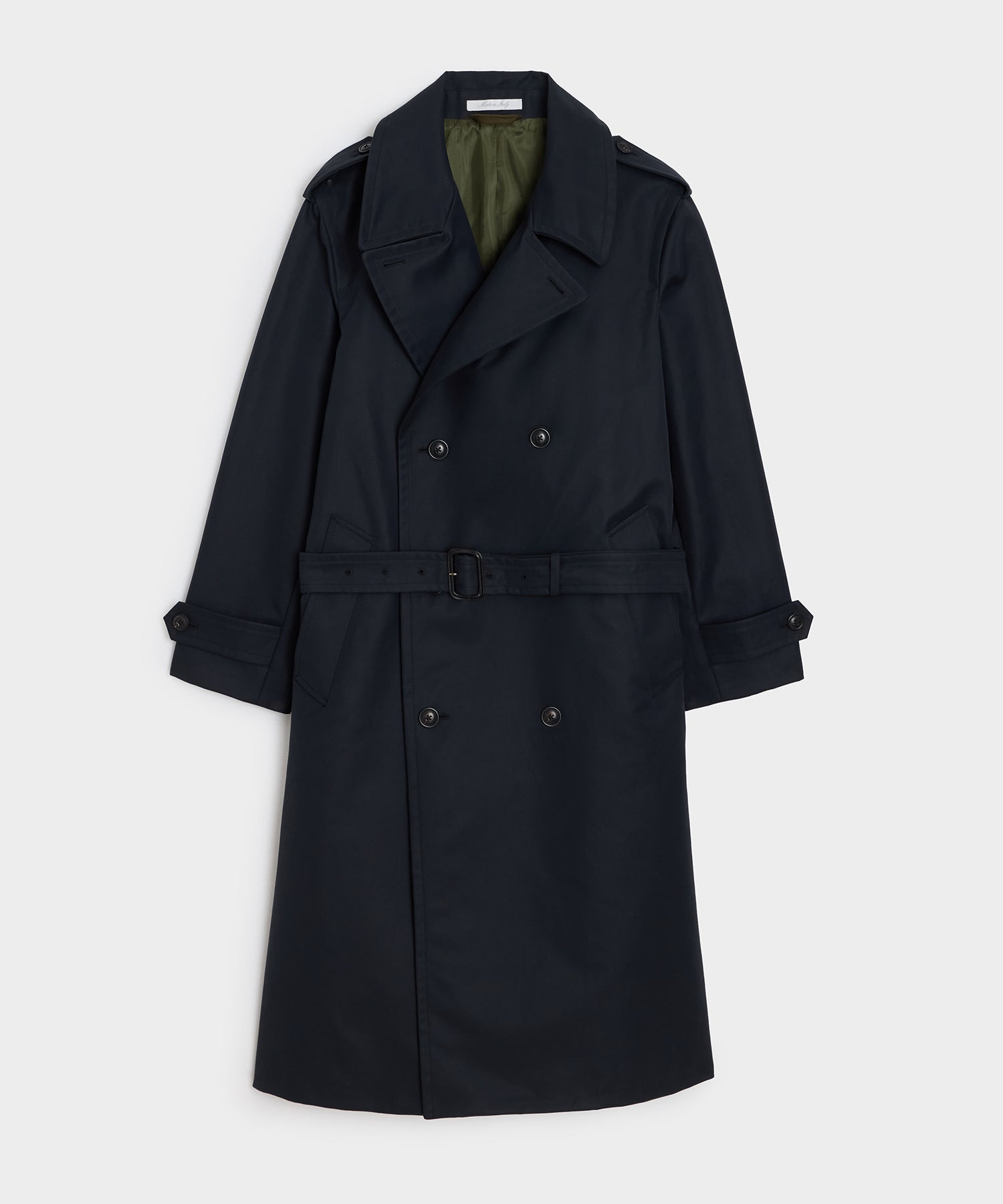 Italian Double-Breasted Trench Coat