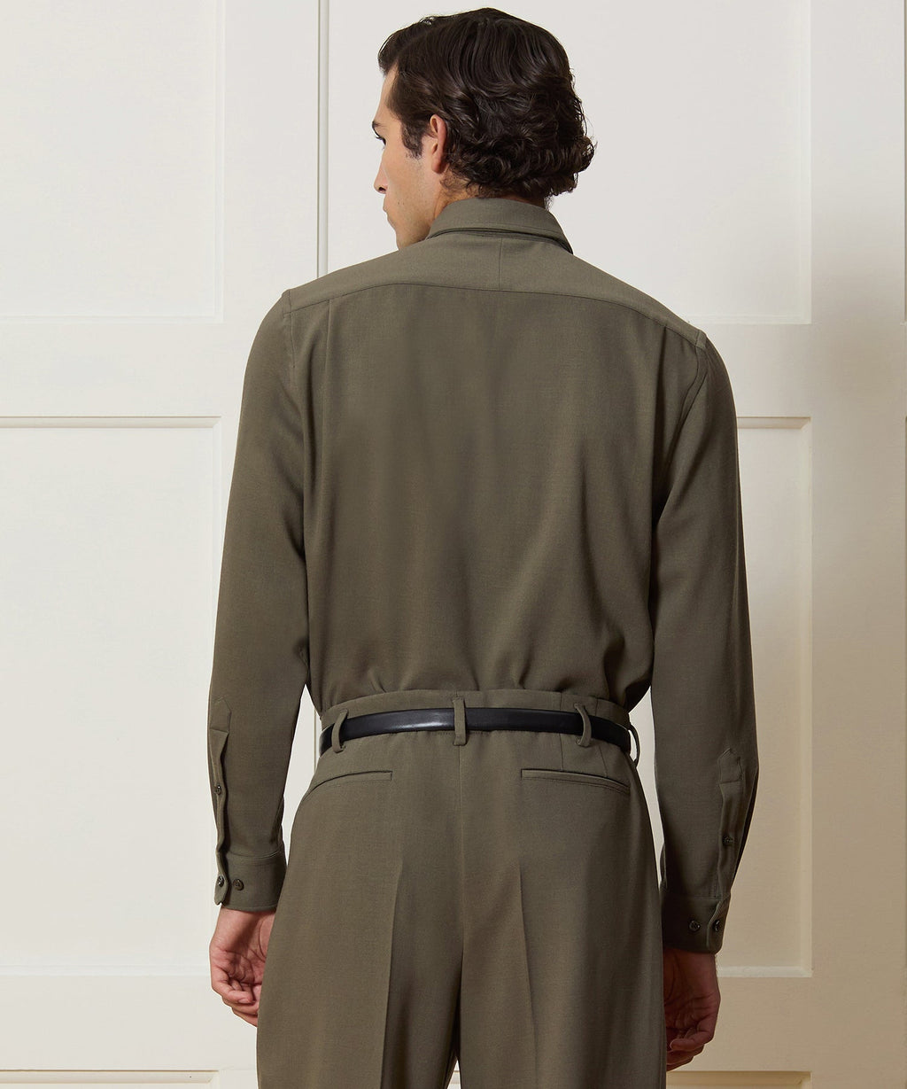Italian Crepe Wool Shirt