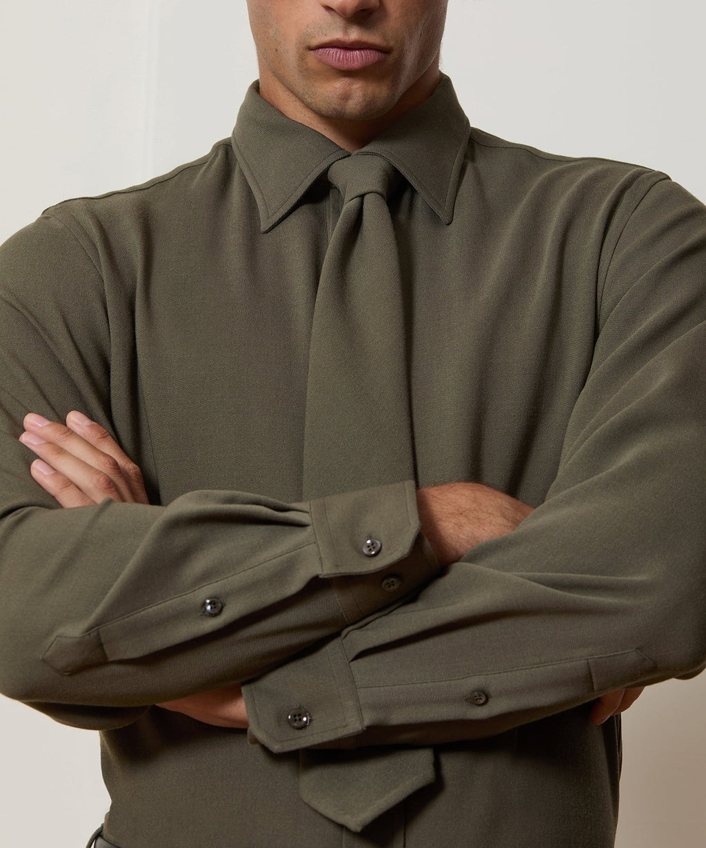 Italian Crepe Wool Shirt