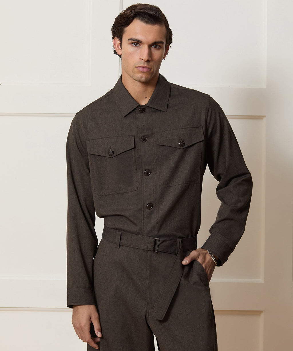 Italian Cavalry Twill Utility Shirt