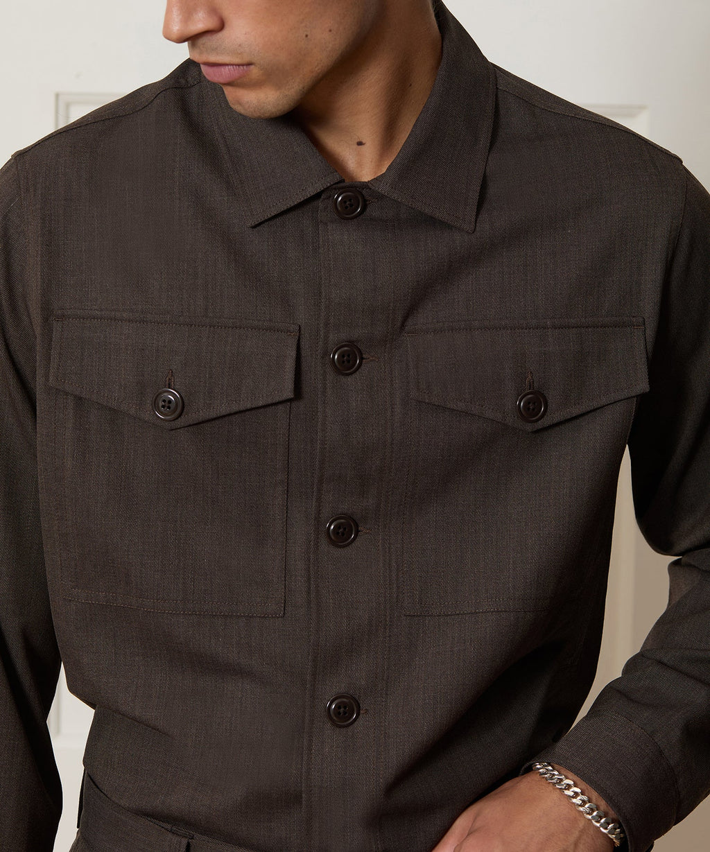 Italian Cavalry Twill Utility Shirt