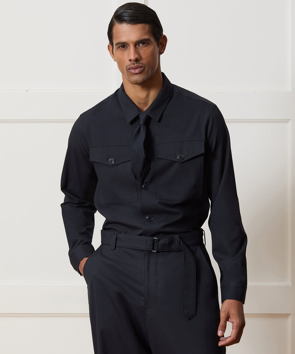 Italian Cavalry Twill Utility Shirt