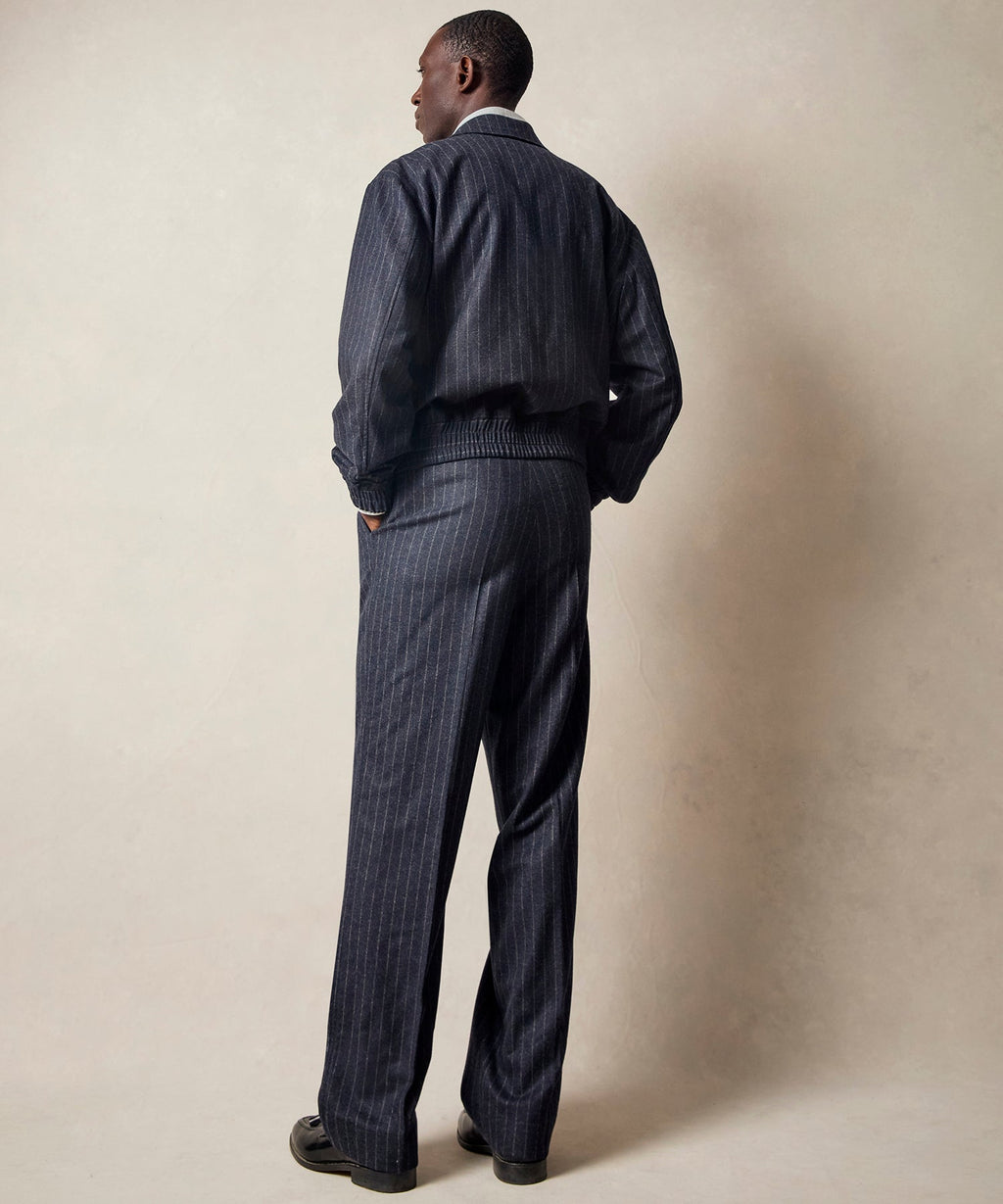 Italian Wool Self Belt Trouser