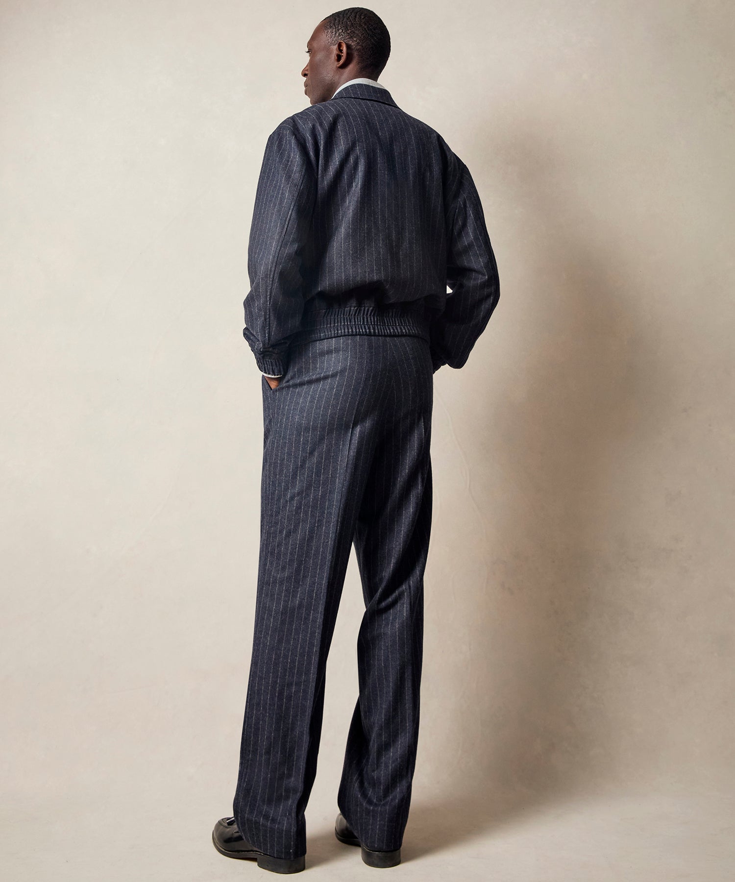 Italian Wool Self Belt Trouser