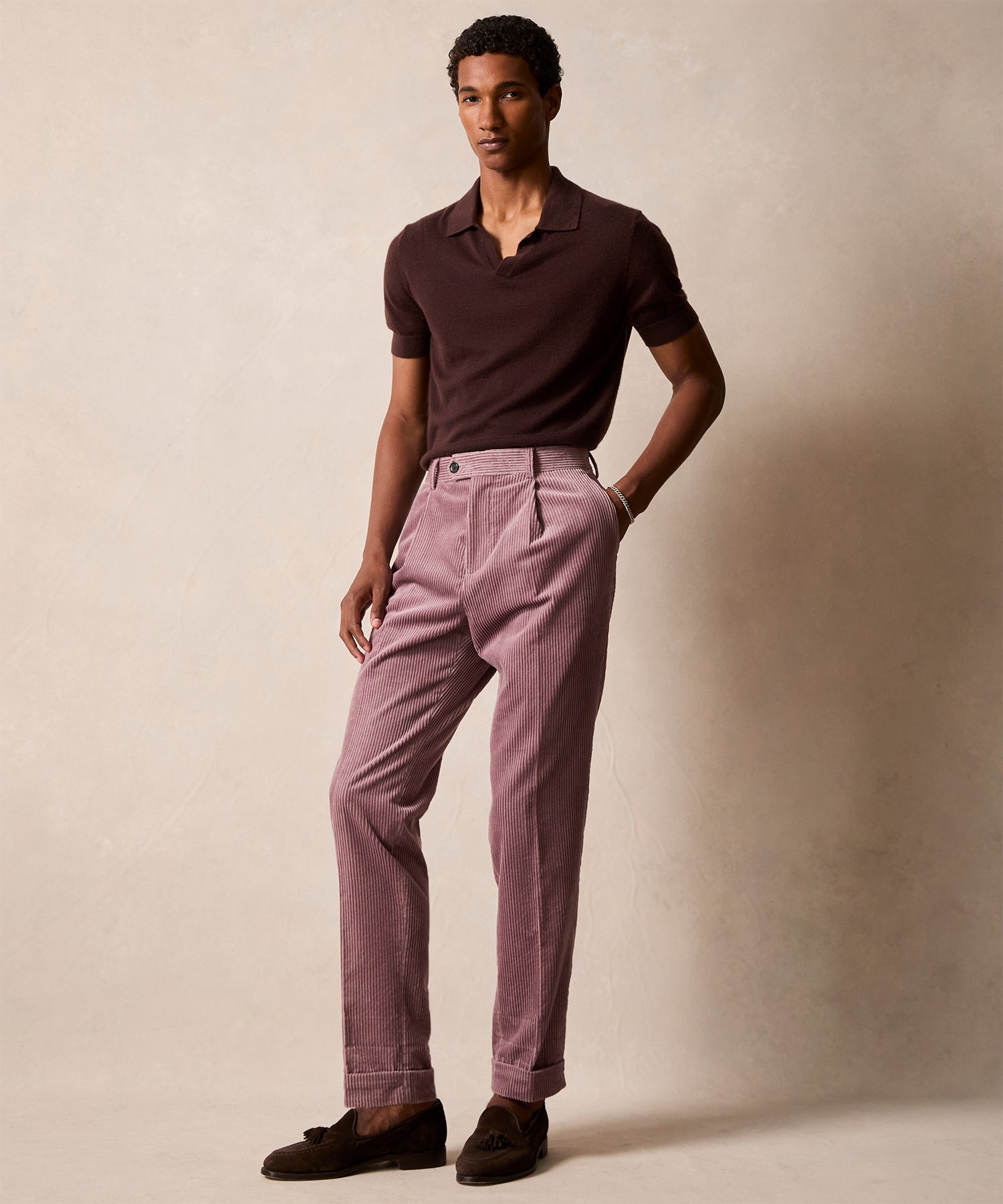 Italian Wide Wale Corduroy Madison Trouser