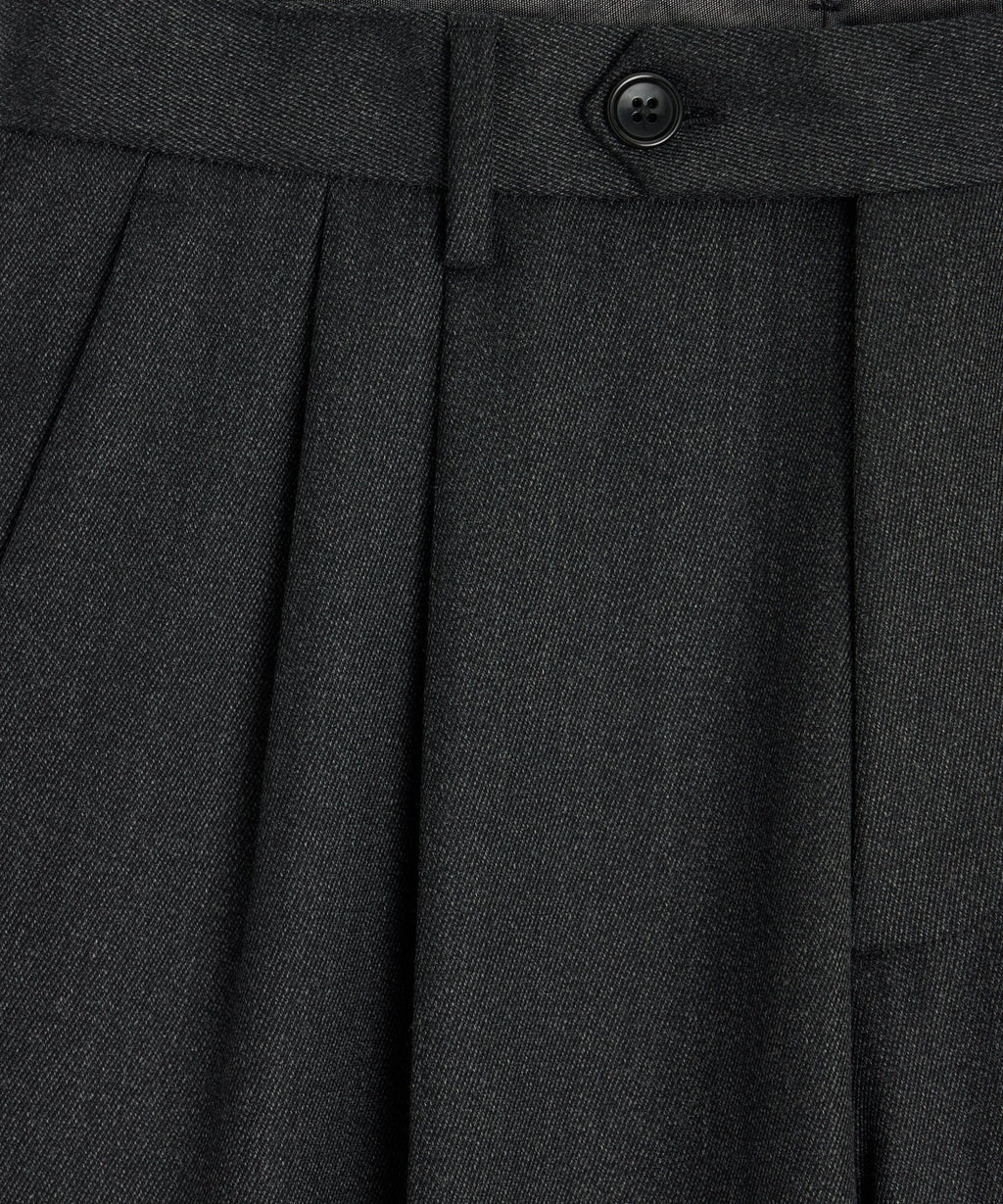Italian Cavalry Twill Wythe Trouser in Charcoal