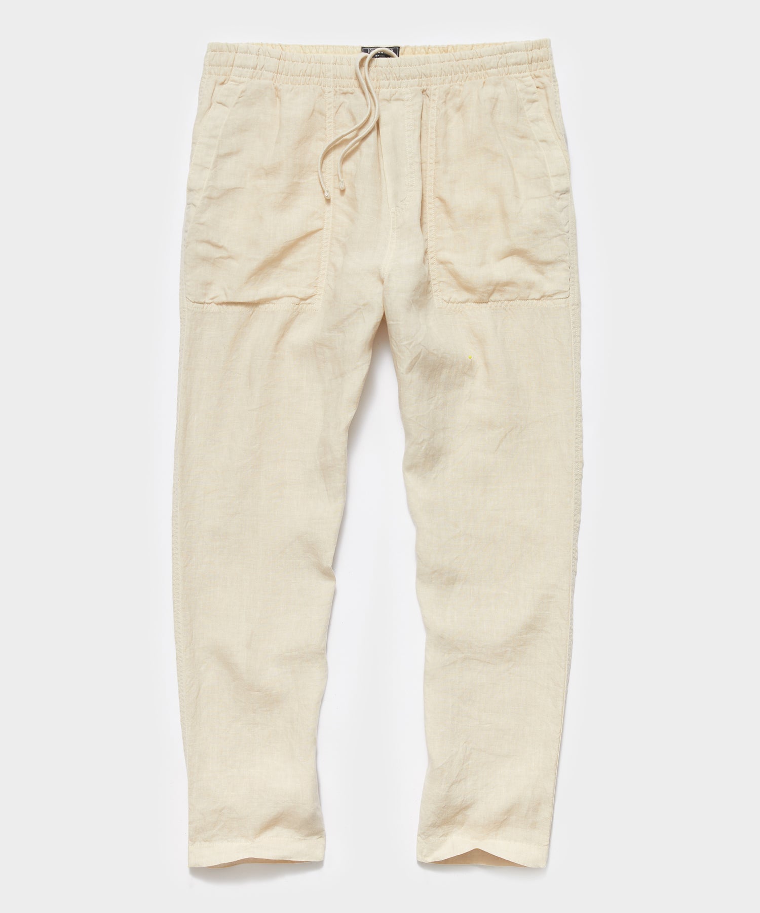 Italian Linen Beach Pant in Sand Dollar