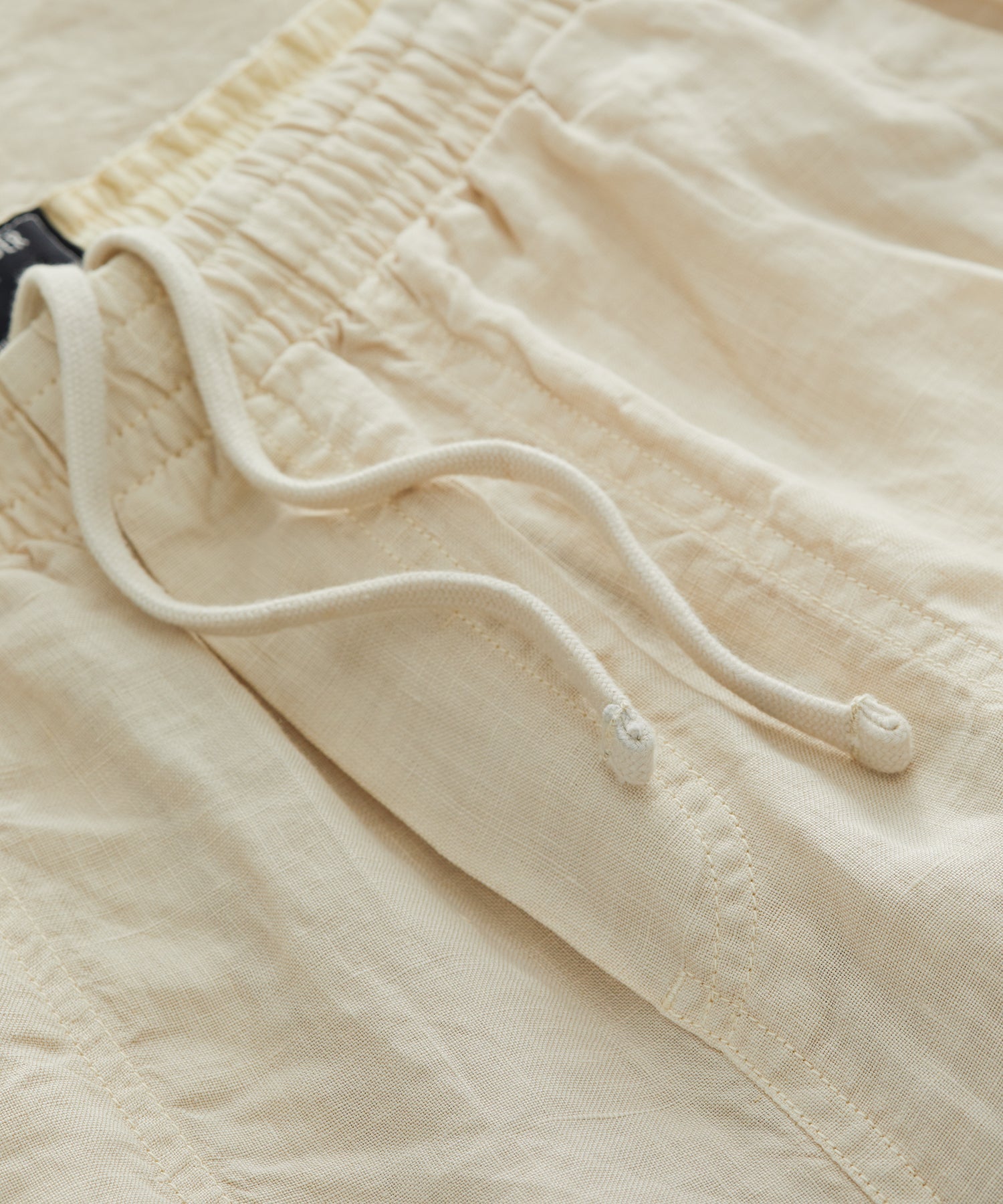 Italian Linen Beach Pant in Sand Dollar