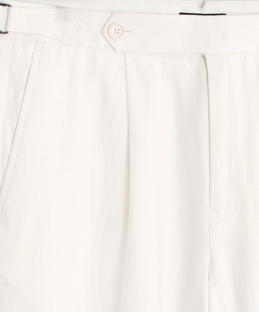 Irish Linen Side Tab Trouser