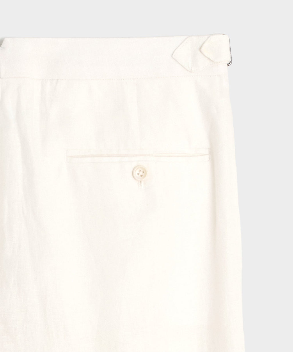 Irish Linen Side Tab Trouser