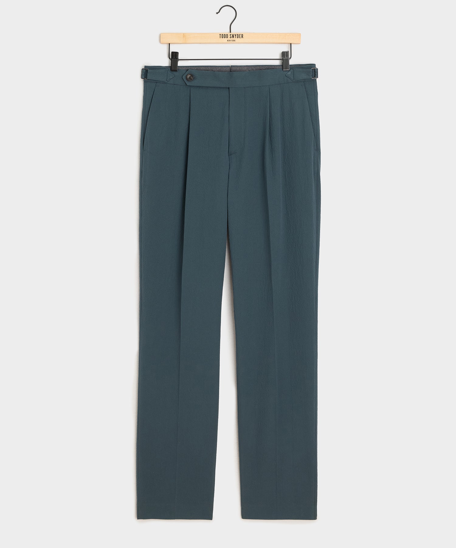 Italian Seersucker Side Tab Trouser