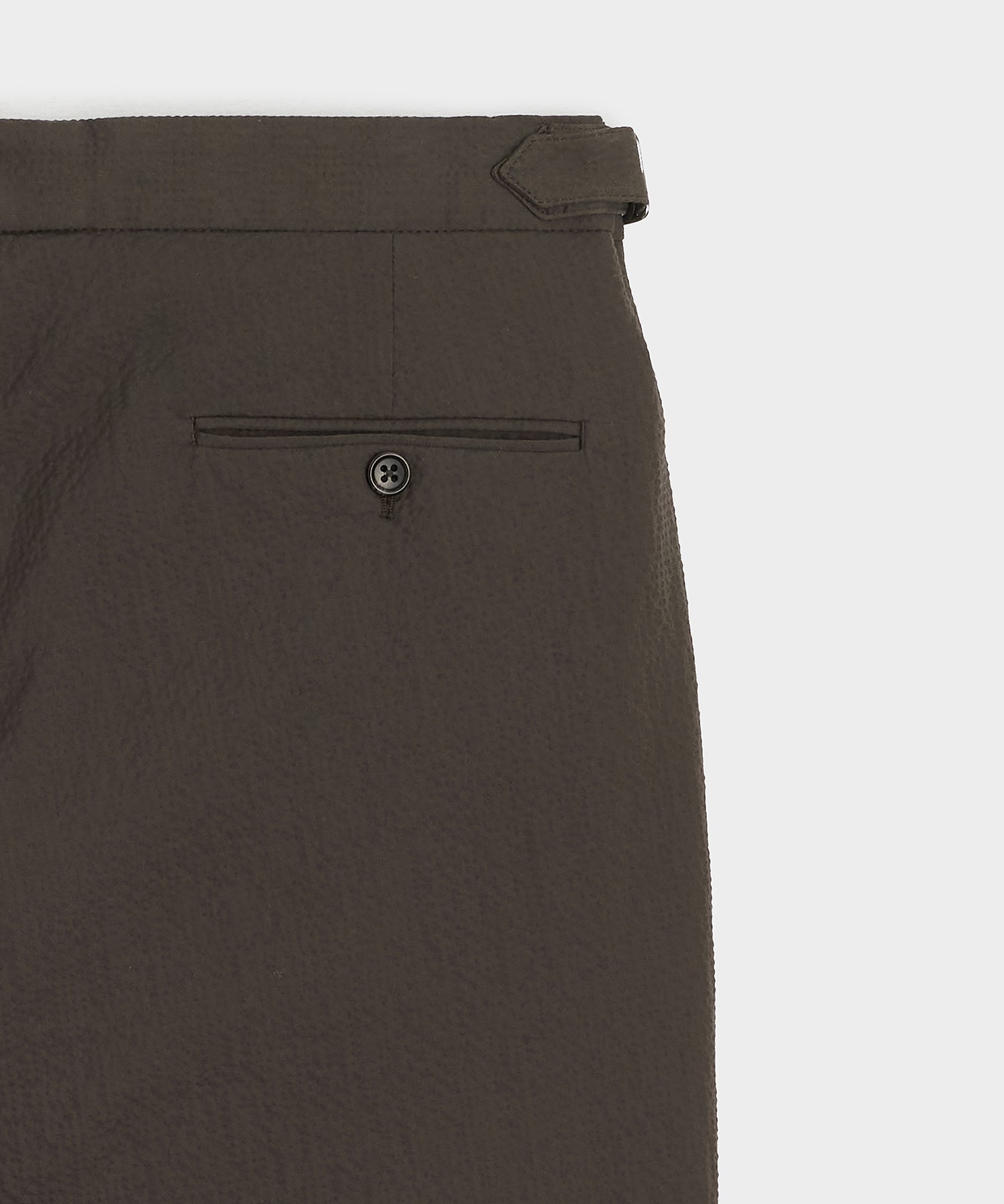 Italian Seersucker Side Tab Trouser