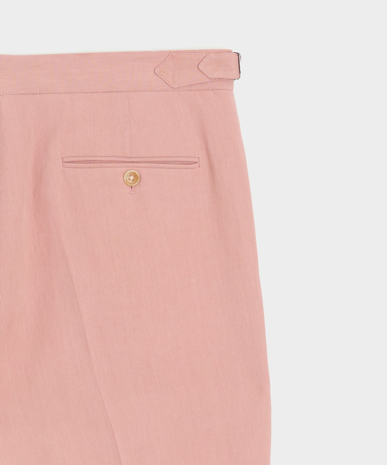 Italian Sueded Linen Side Tab Trouser