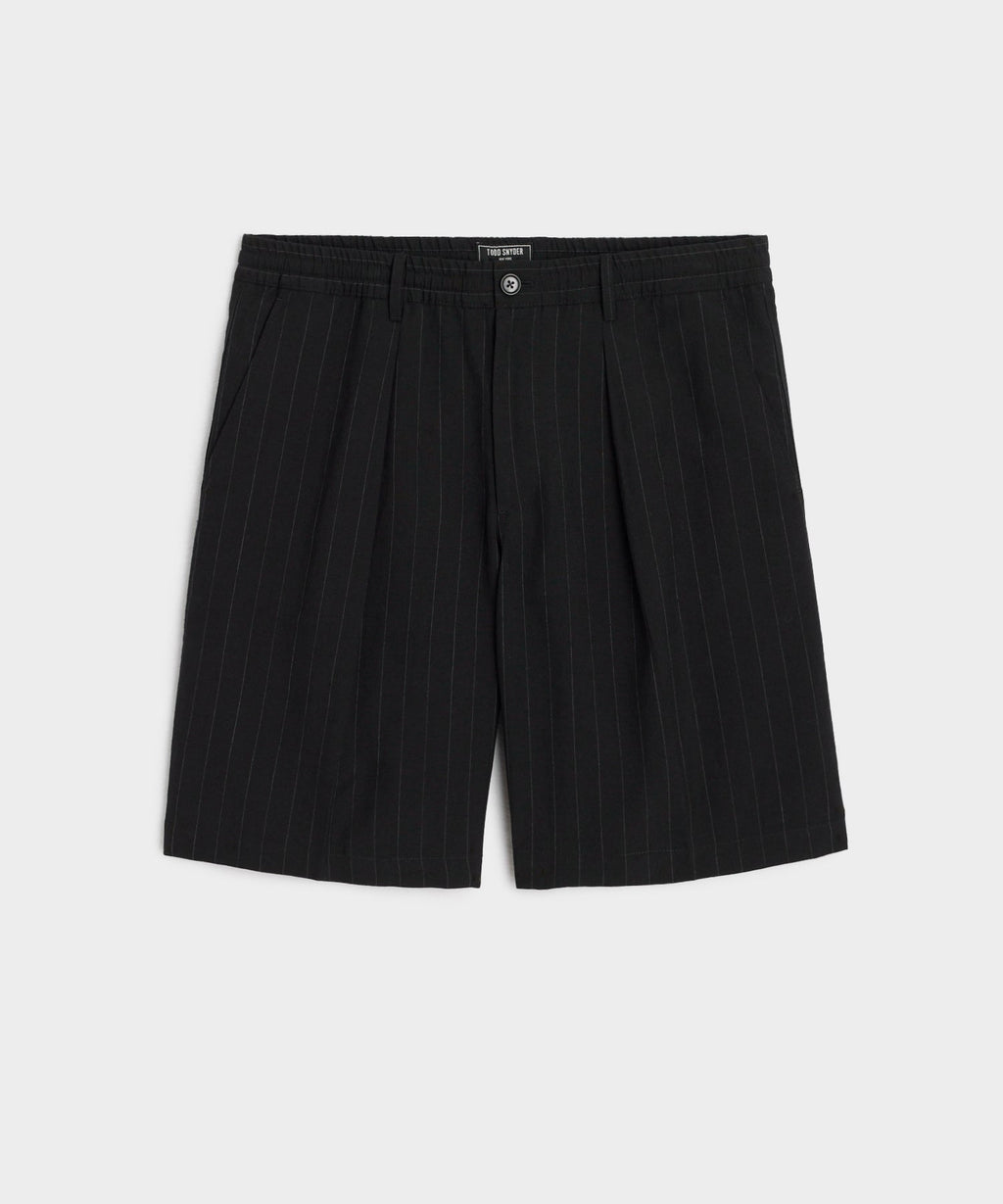 10" Italian Pinstripe Relaxed Short