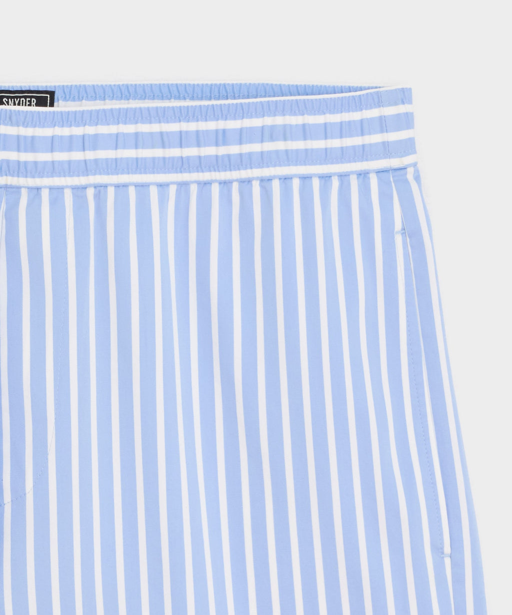 5" Striped Poplin Short