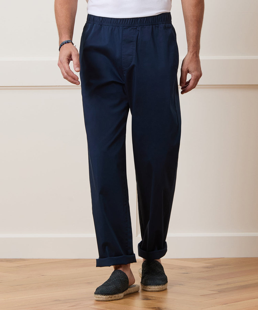 Relaxed Poplin Leisure Pant
