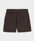 5" Embroidered Linen Beachcomber Short