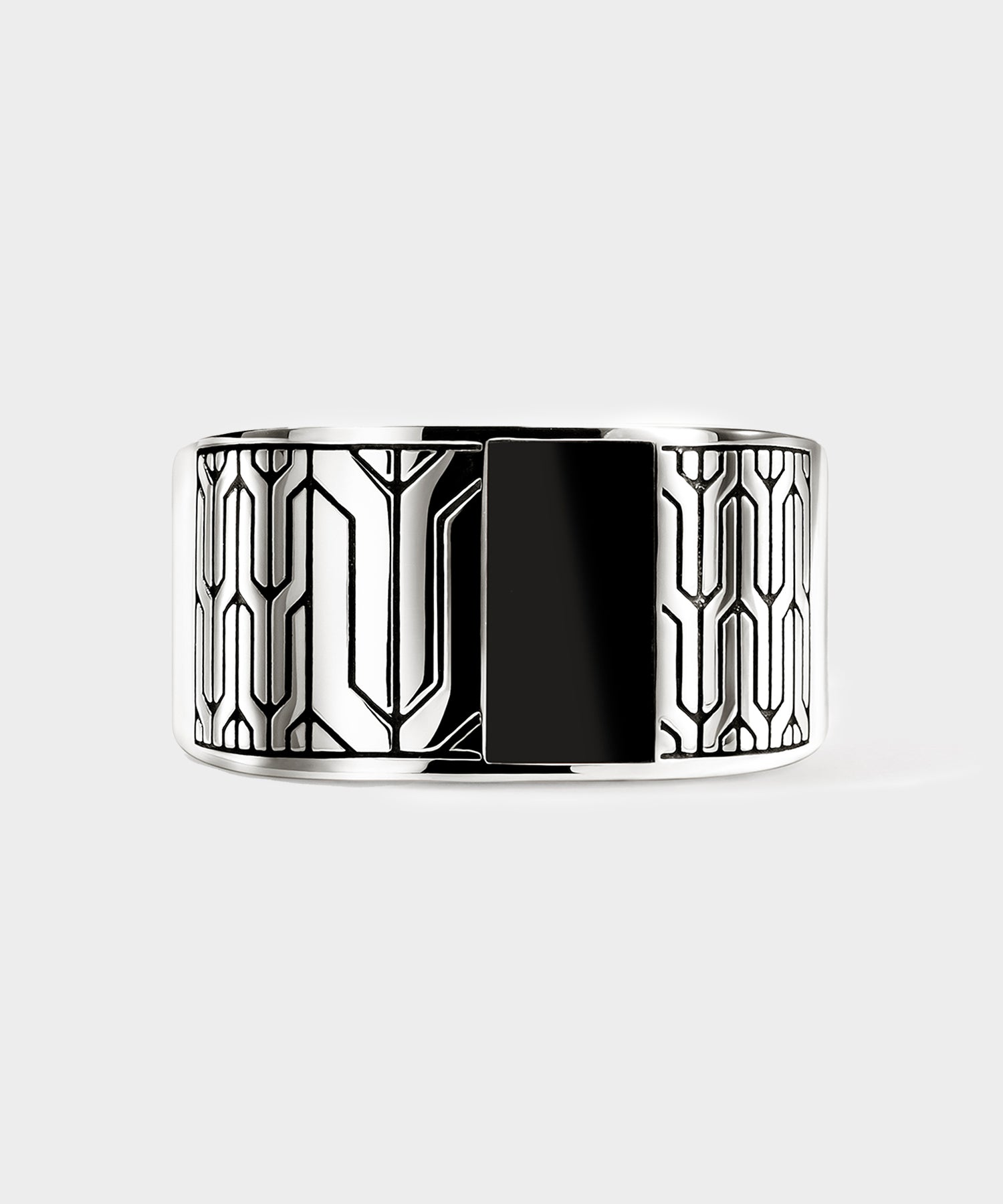 John Hardy Sterling Silver Icon 50 Signet Ring