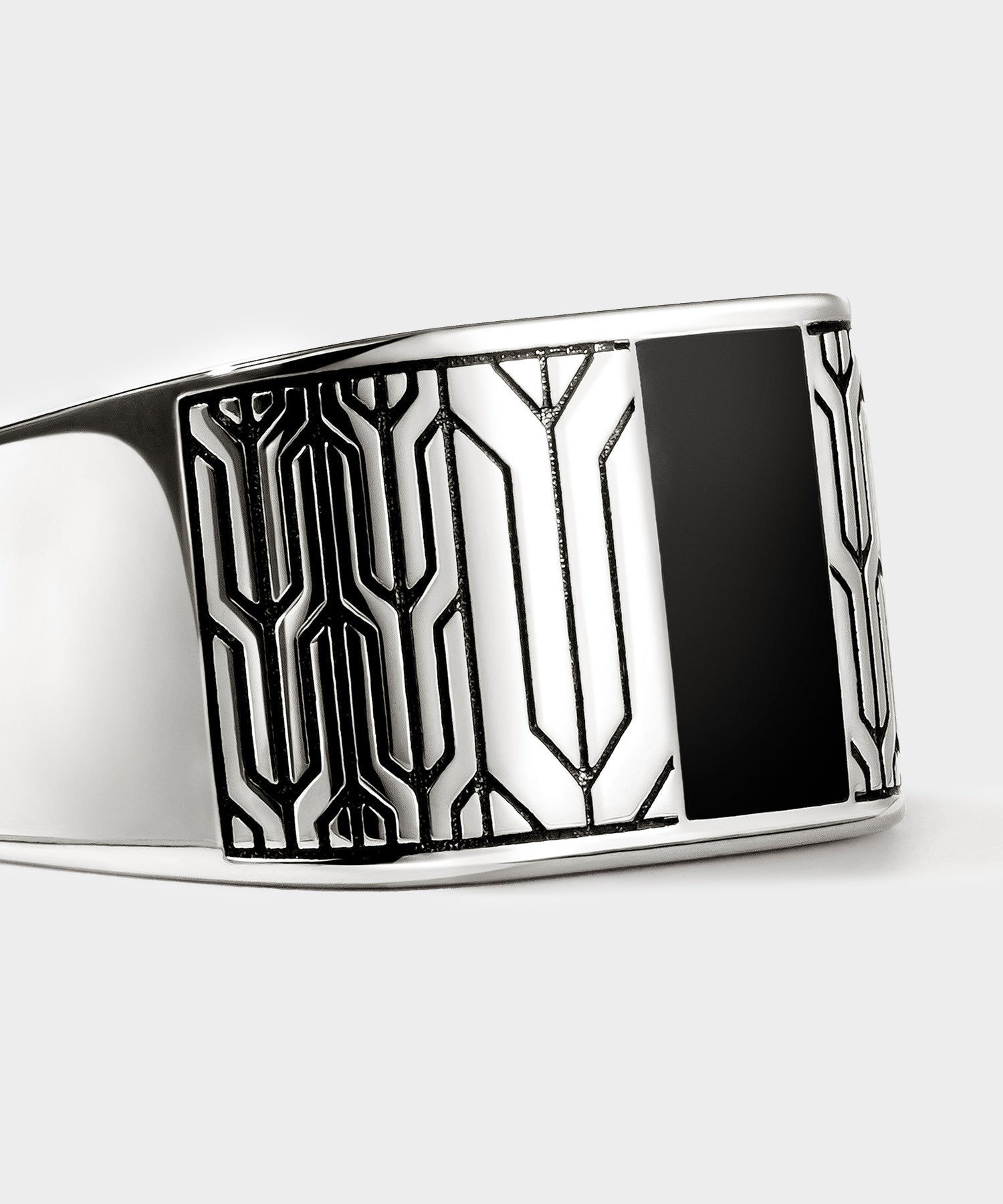 John Hardy Sterling Silver Icon 50 Signet Ring