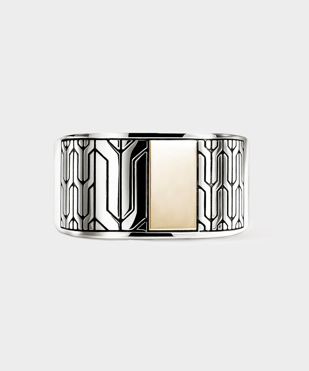 John Hardy 14K Gold Icon 50 Signet Ring