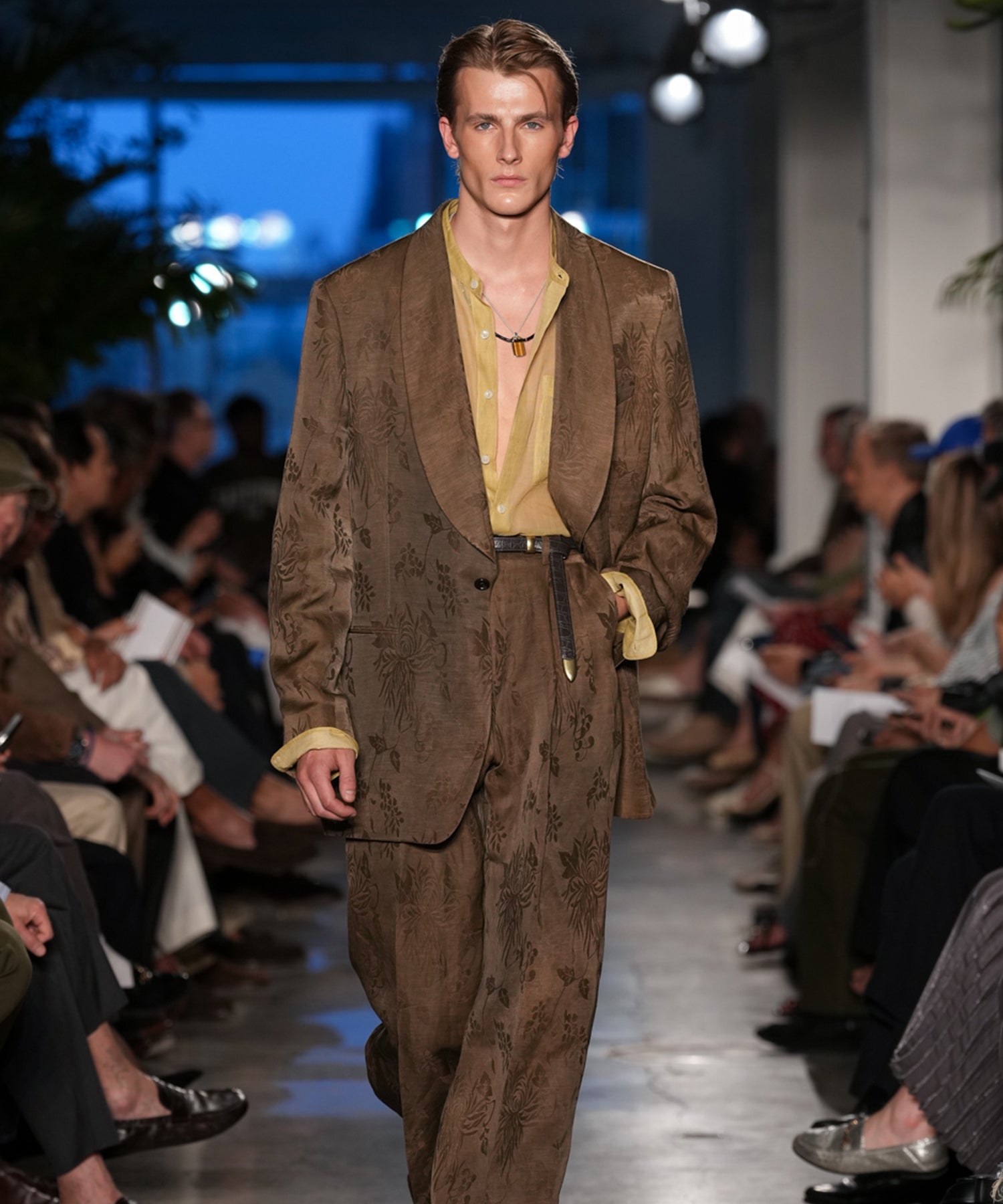 Italian Linen-Cupro Dayshawl Jacket