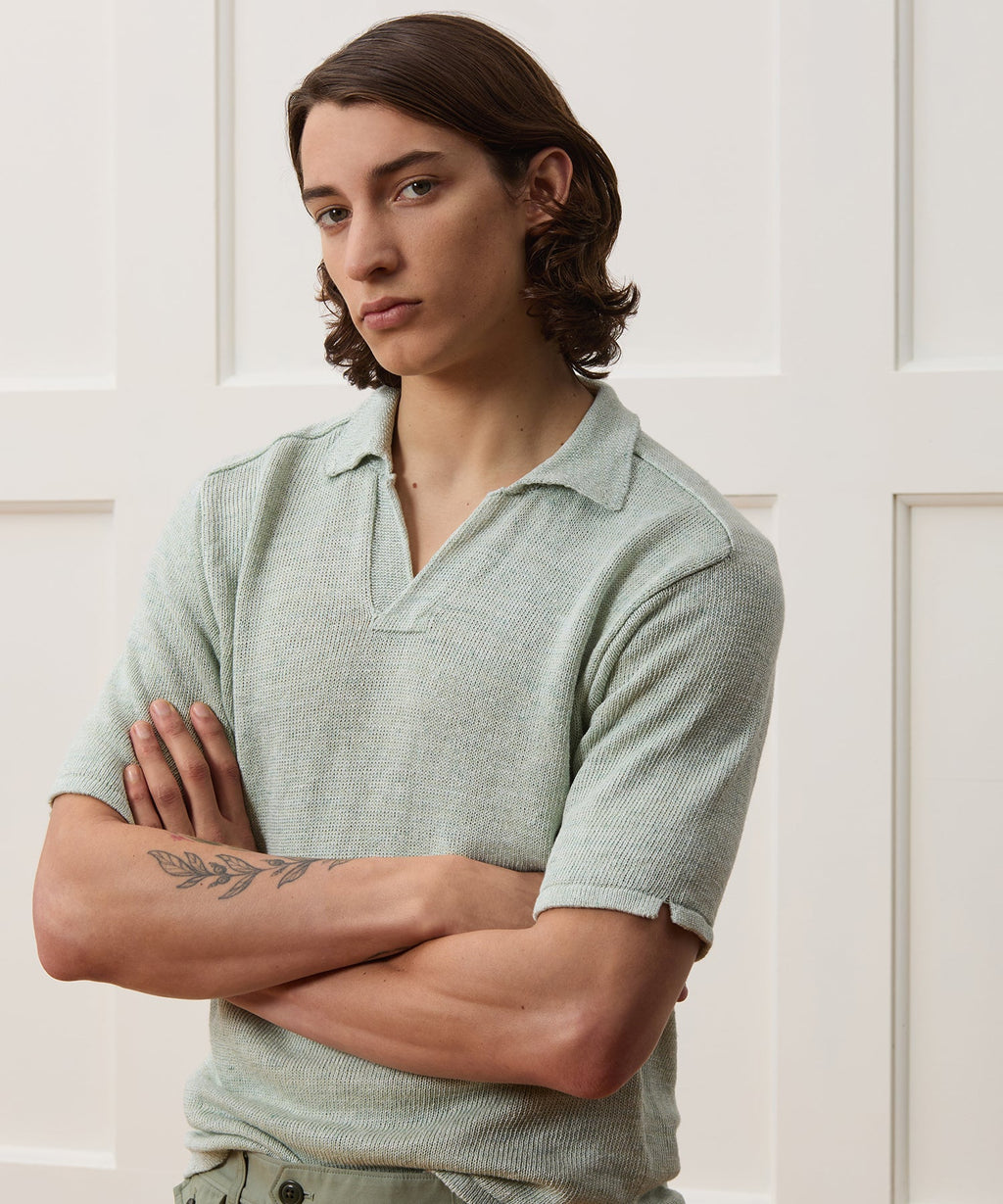 Inis Meáin Washed Linen Polo