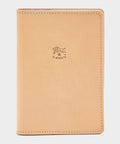Il Bisonte Leather Passport Holder in Natural