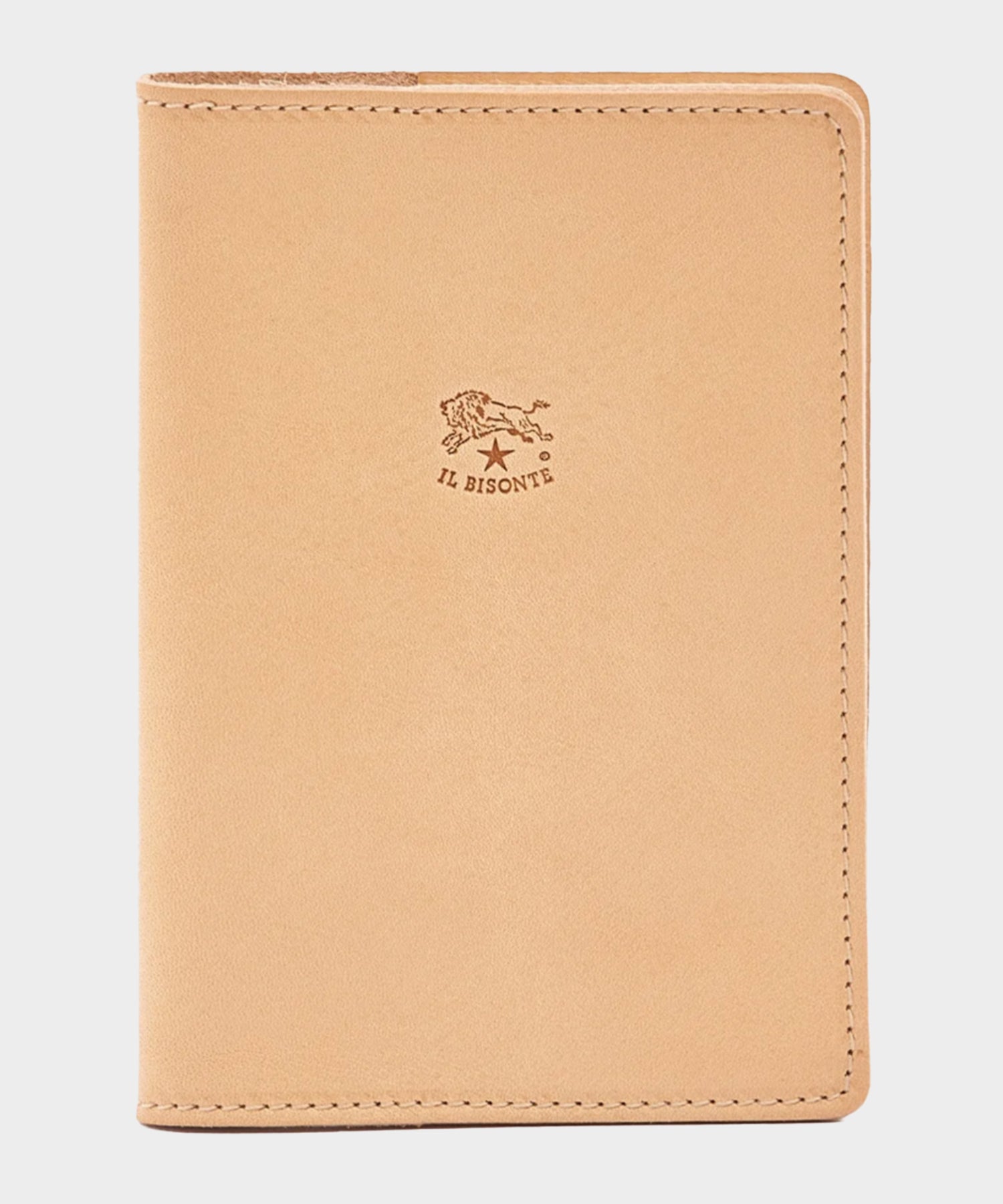 Il Bisonte Leather Passport Holder in Natural