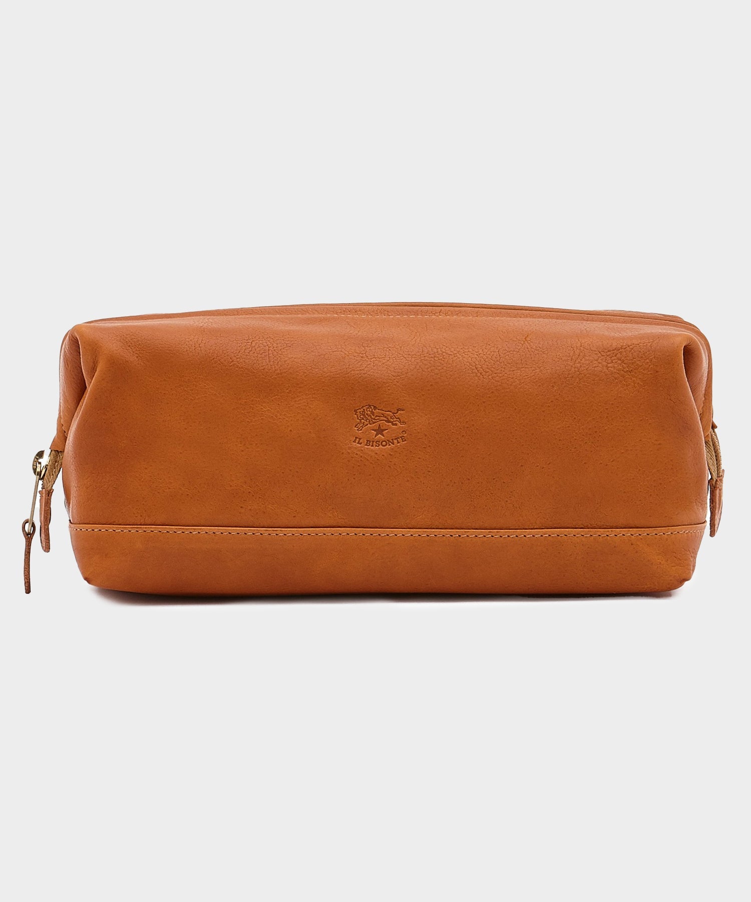 Il Bisonte Leather Dopp Kit in Natural