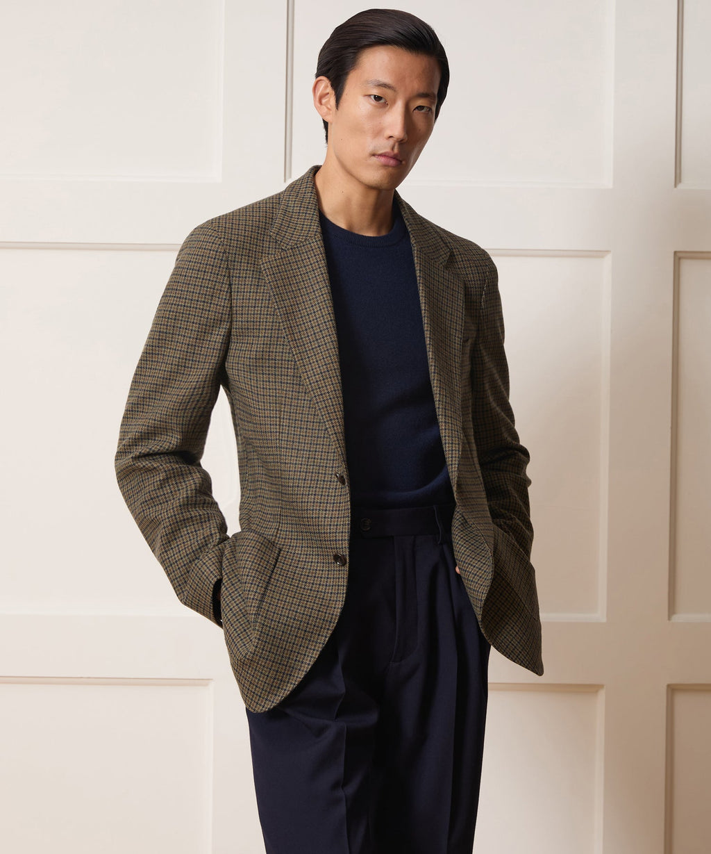 Wool Houndstooth Sport Coat