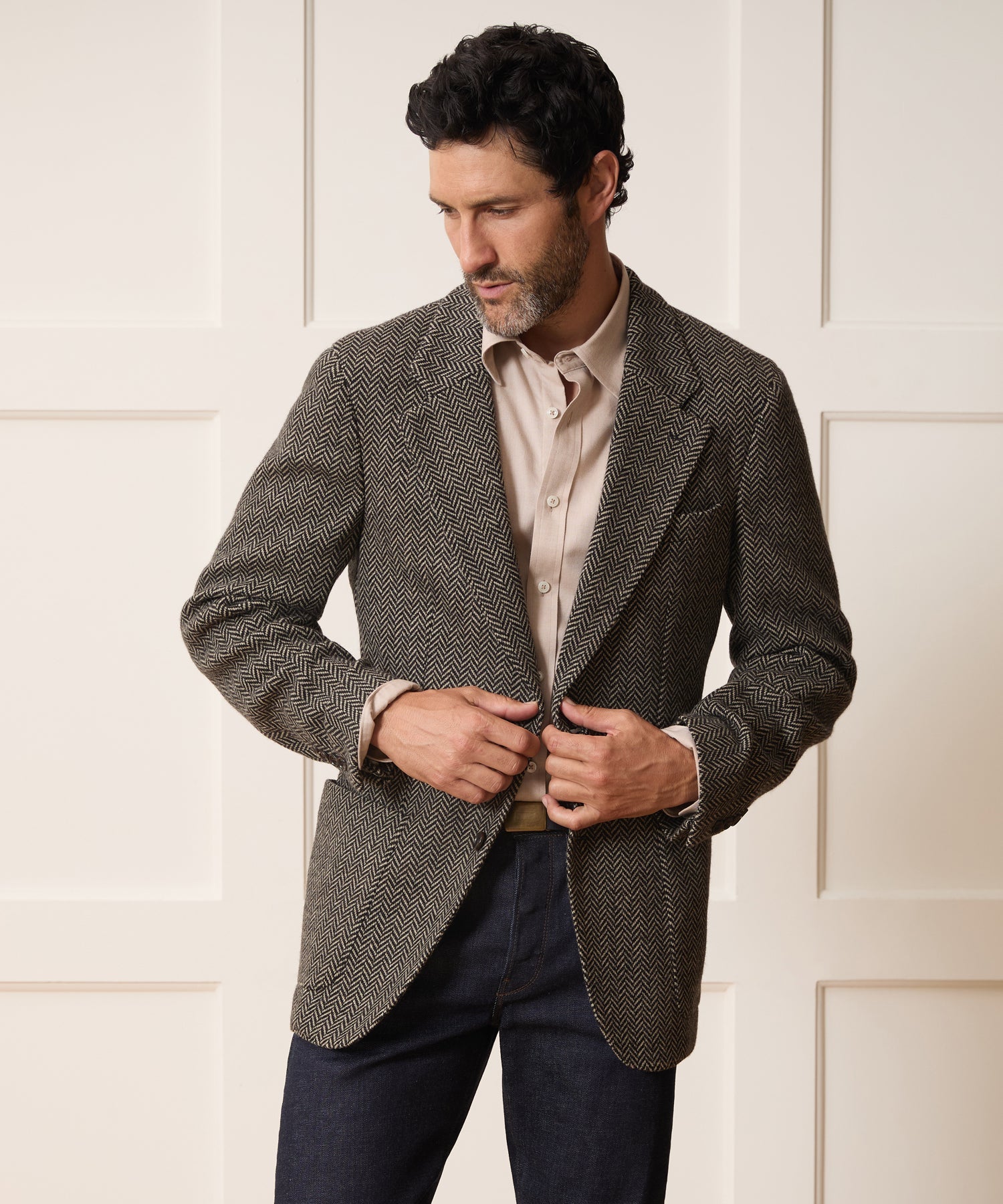 Wool Herringbone Sport Coat