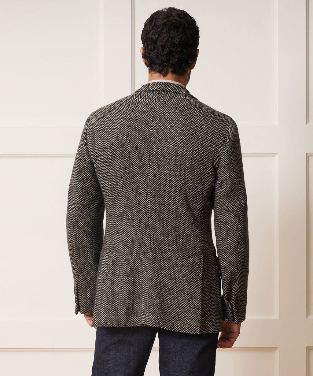 Wool Herringbone Sport Coat