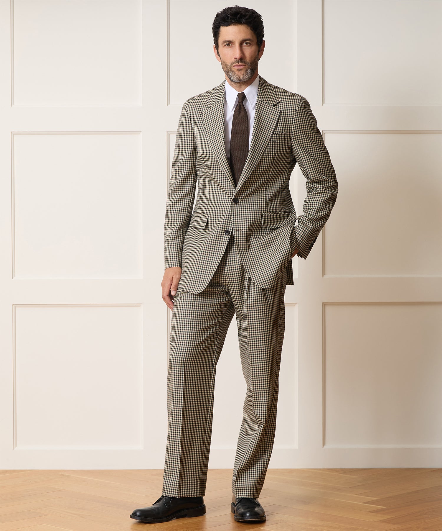 Italian Wool Gingham Wythe Jacket