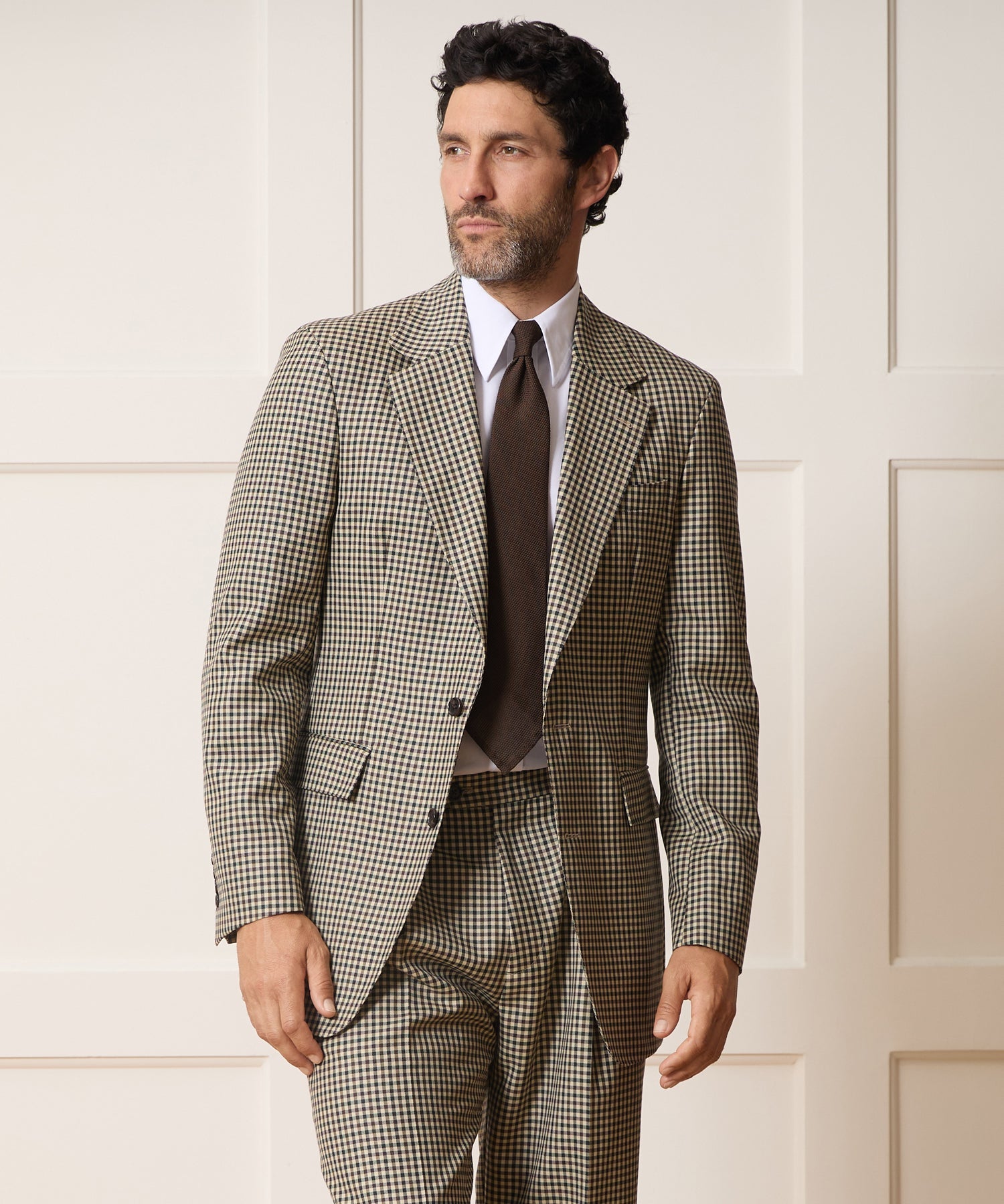 Italian Wool Gingham Wythe Jacket