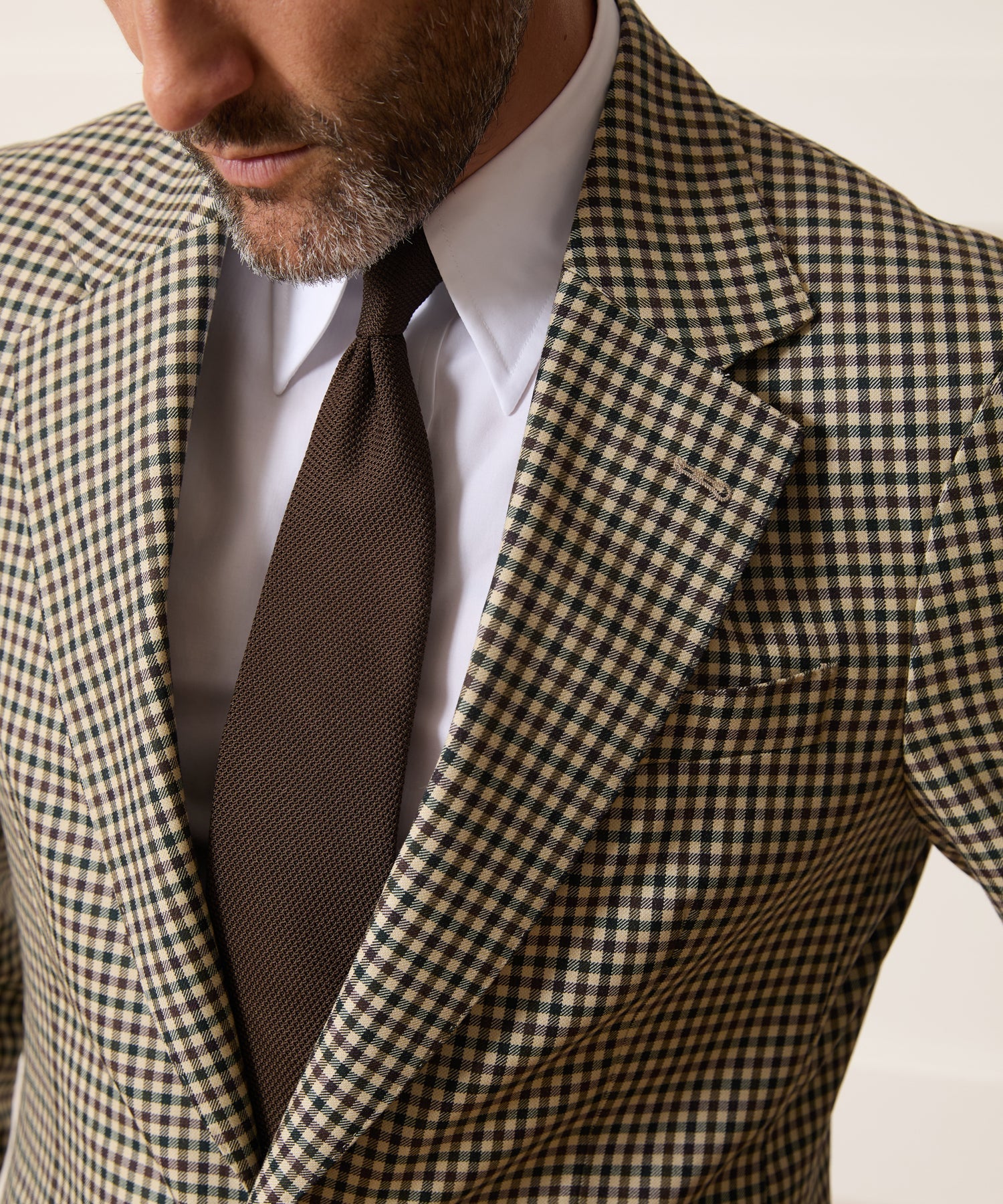 Italian Wool Gingham Wythe Jacket