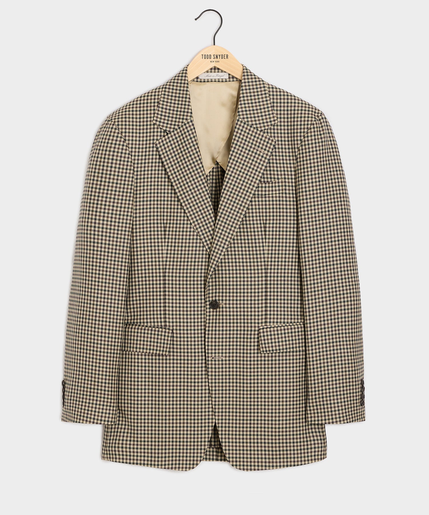 Italian Wool Gingham Wythe Jacket