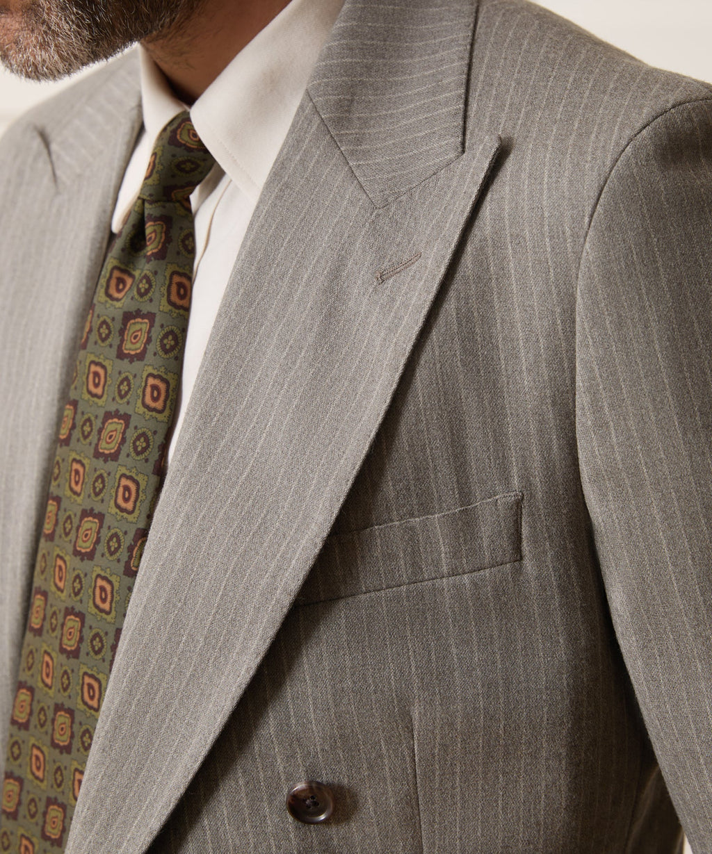 Italian Wool-Silk Medallion Tie