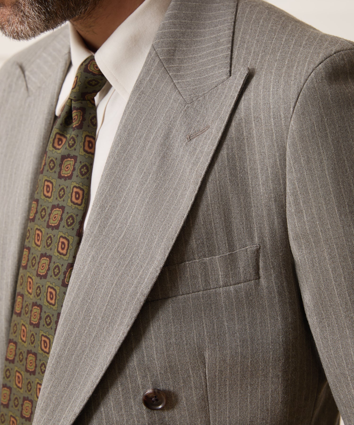 Italian Wool-Silk Medallion Tie