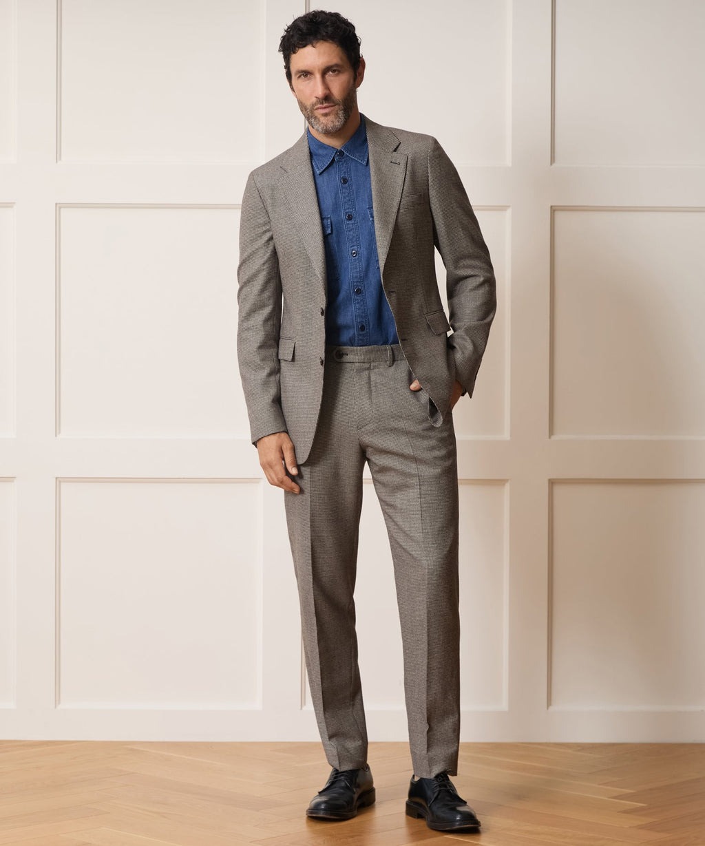 Italian Flannel Houndstooth Sutton Suit