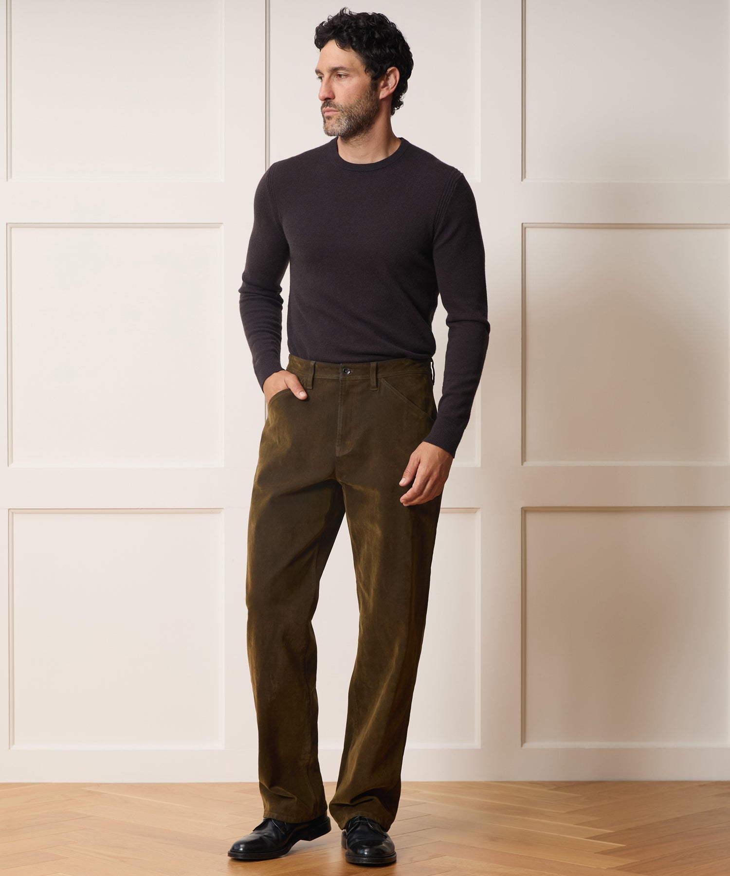 Flocked Denim Welder Pant