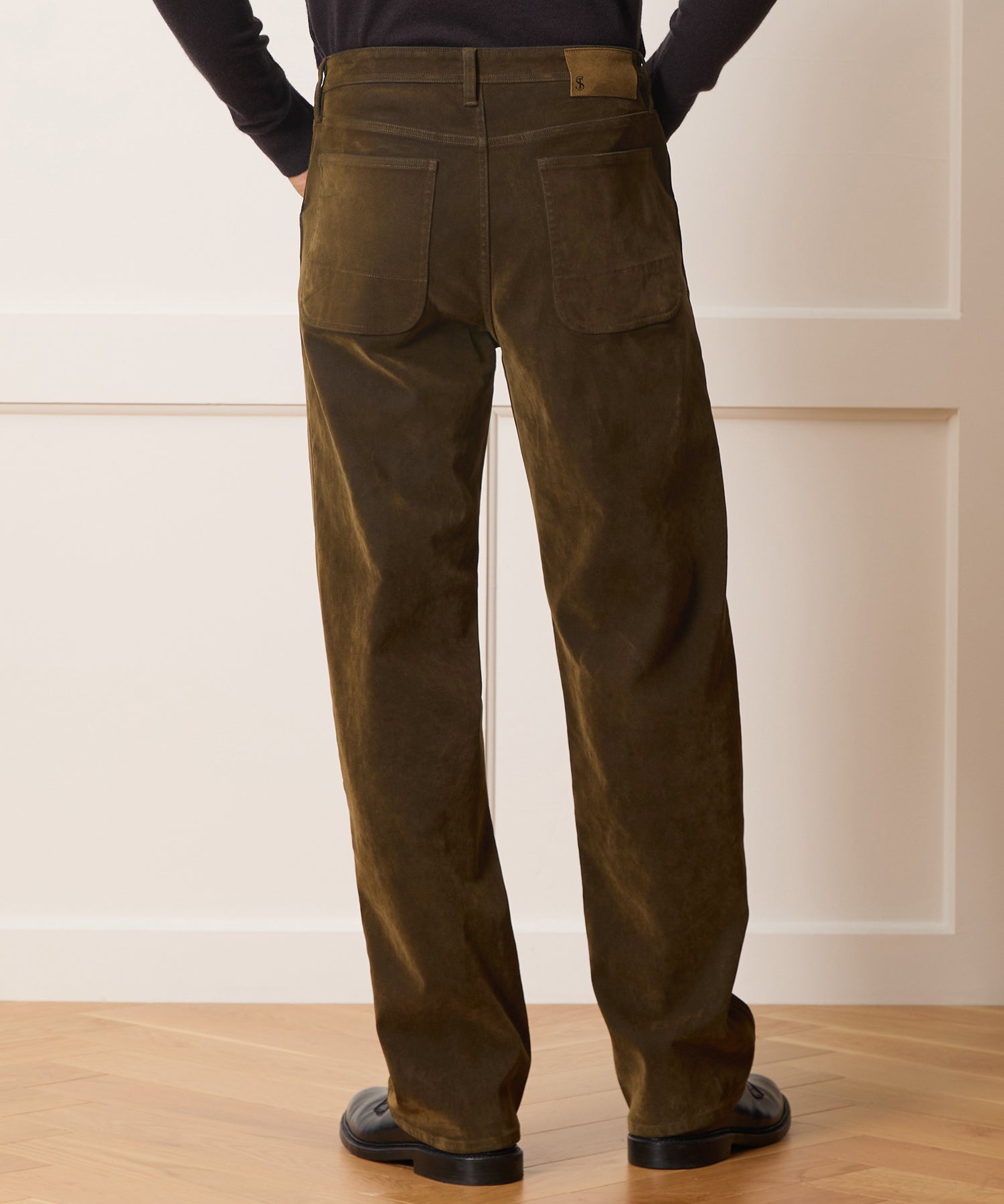 Flocked Denim Welder Pant