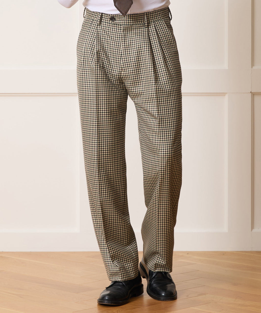 Italian Wool Gingham Wythe Trouser