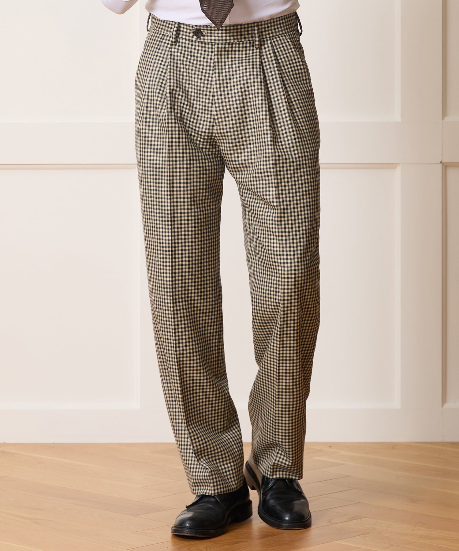 Italian Wool Gingham Wythe Trouser