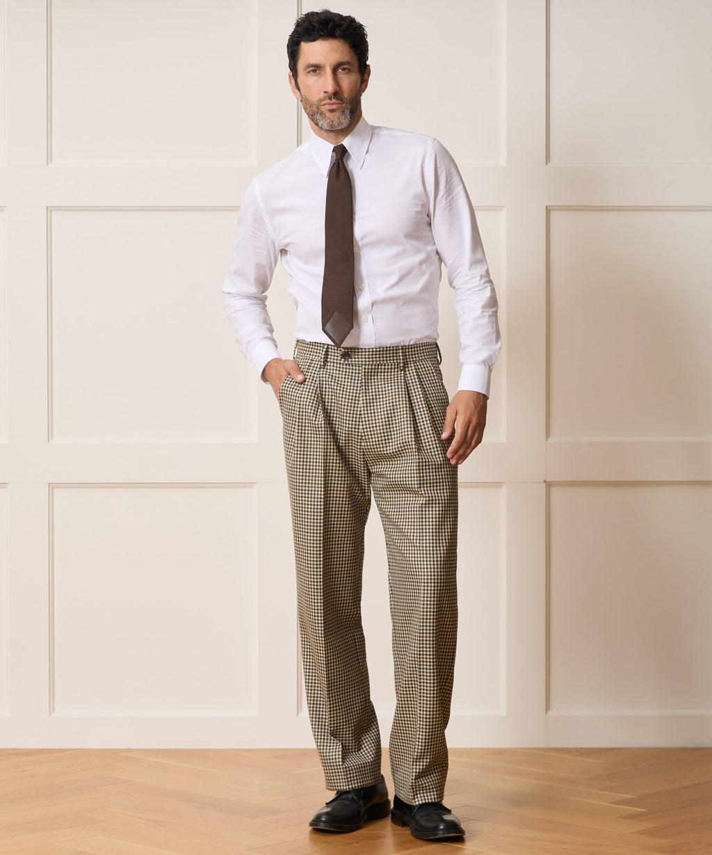 Italian Wool Gingham Wythe Trouser