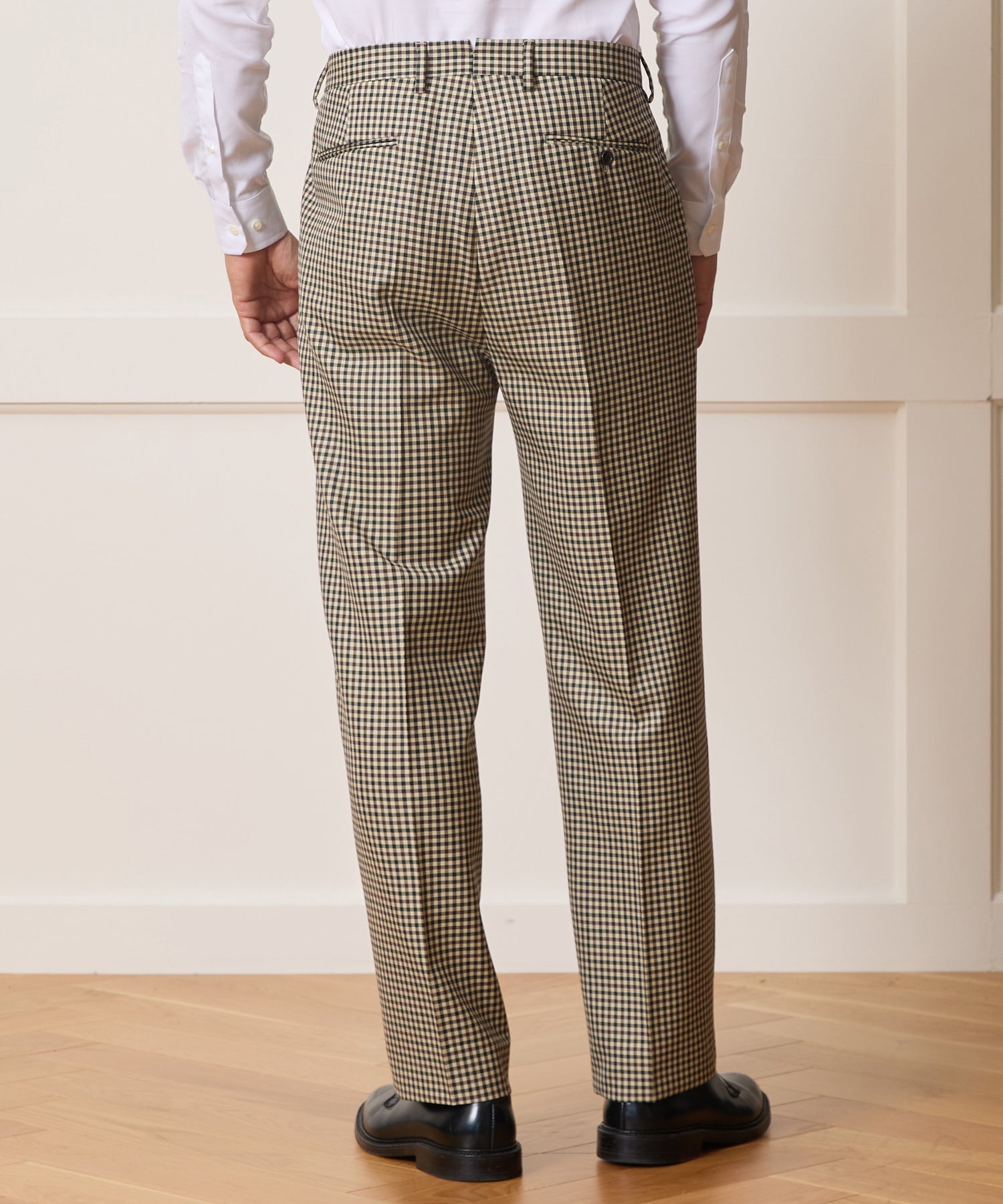 Italian Wool Gingham Wythe Trouser