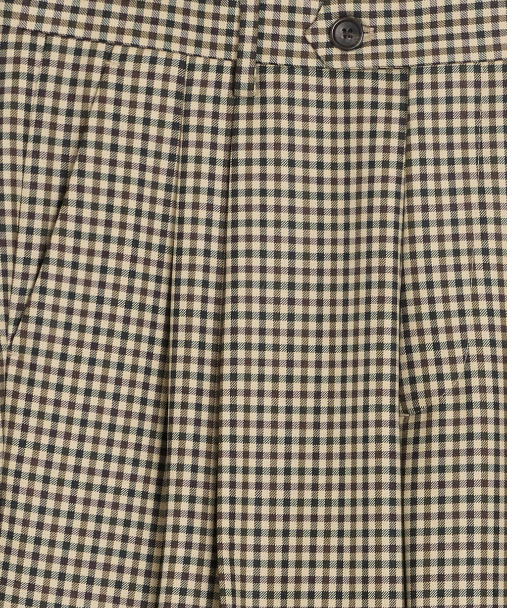 Italian Wool Gingham Wythe Trouser